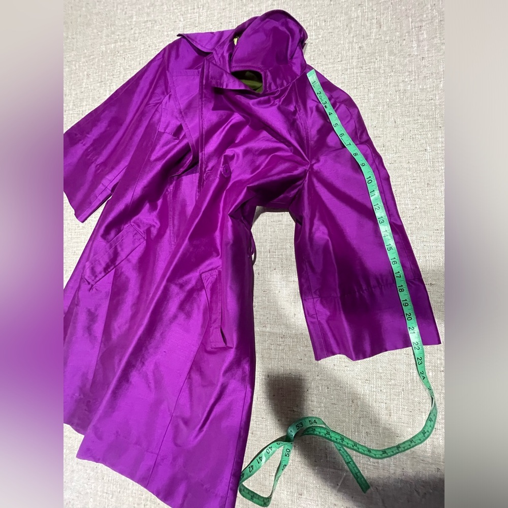 Trina Turk Magenta Pea Coat - Picture 10 of 17